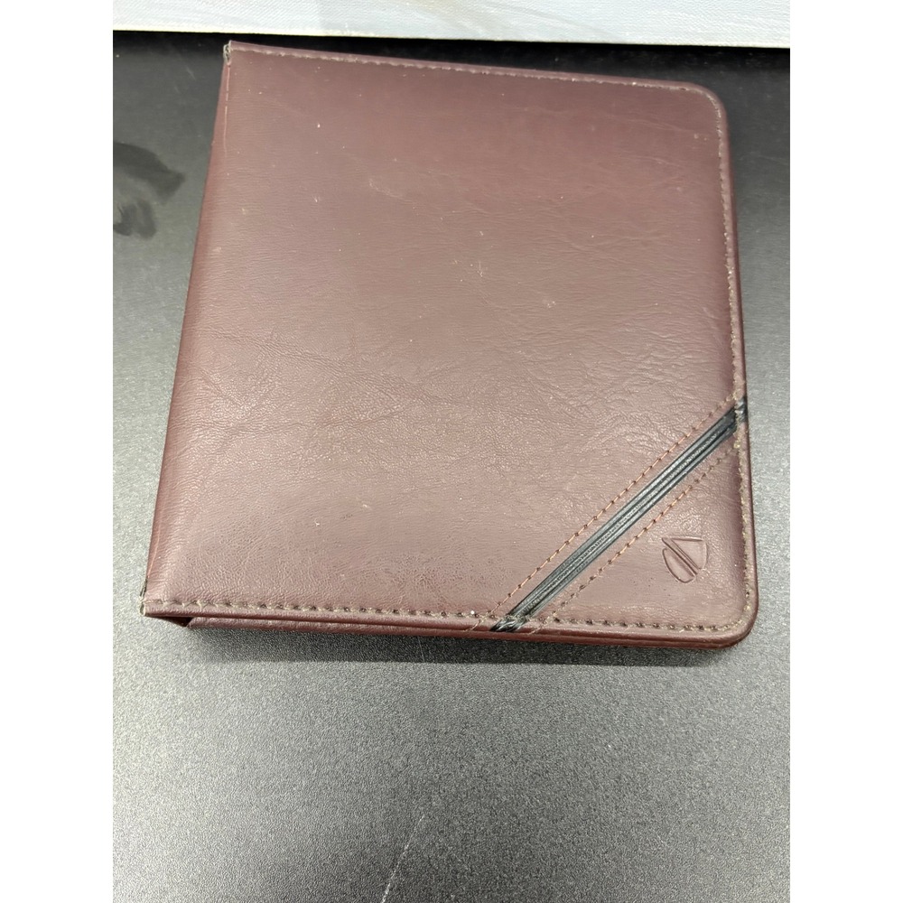 Cambridge Mead Burgundy Faux Leather 6-Ring Personal Organizer Binder 87284